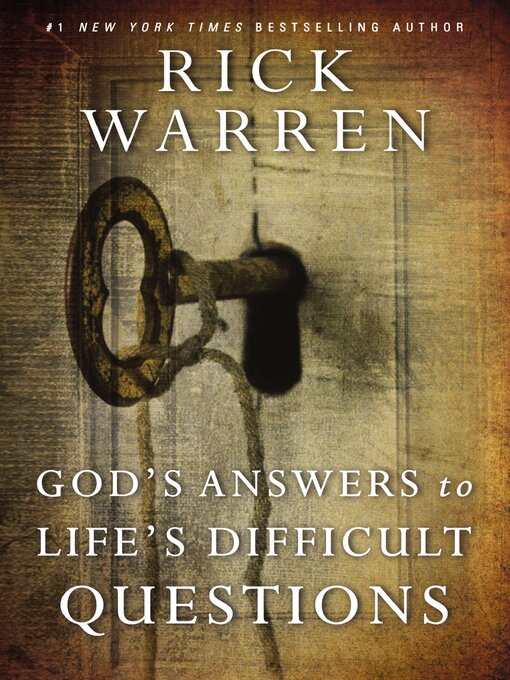 Title details for God's Answers to Life's Difficult Questions by Rick Warren - Available